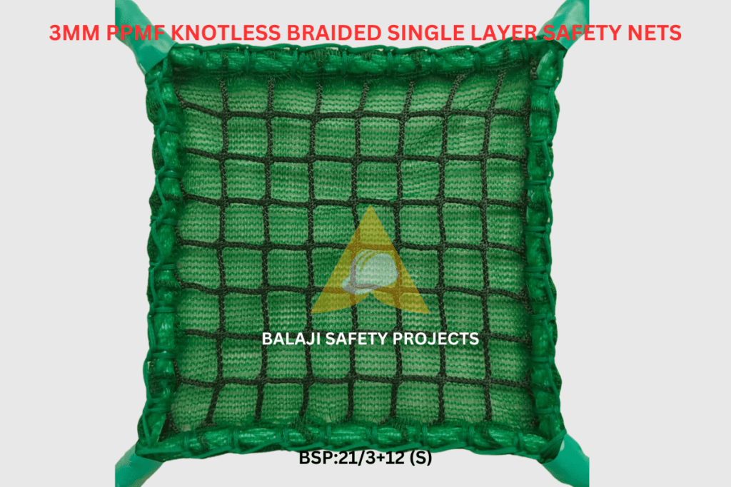 3mm PPMF Knotless Braided Single Layer Safety Nets